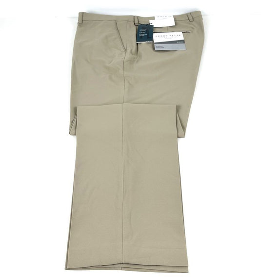 Translation missing: en.Perry Ellis Portfolio Essentials Men Slim-Fit Golf Pants -Aluminum-38x30