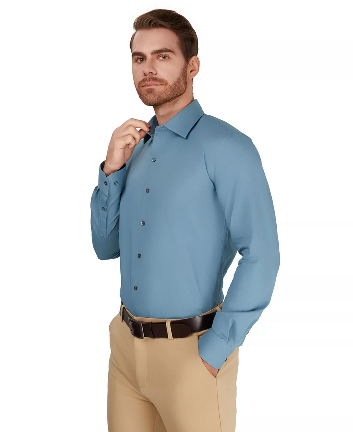 Translation missing: en.Alfani Men's Reg-Fit Temperature Regulating Dress Shirt 15-15.5 34/35 Blue