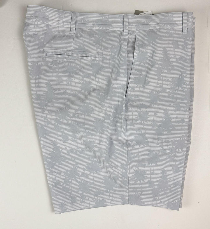Translation missing: en.PGA TOUR Golf Shorts Gray Dawn Size 40 Shadow Palm Printed 8in Inseam  Stretch