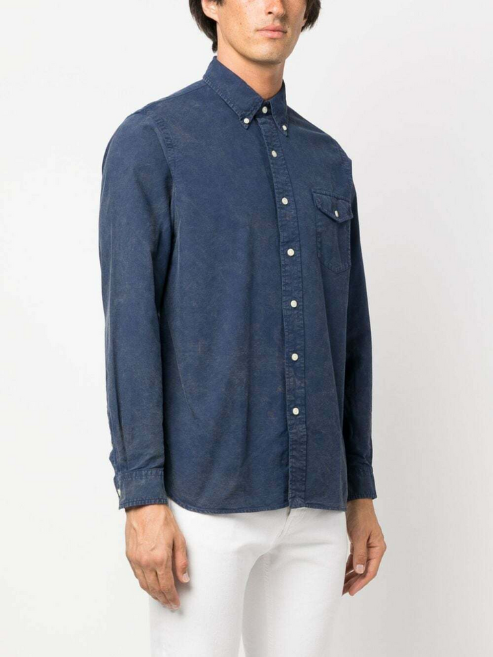 Translation missing: en.Polo Ralph Lauren Mens Classic Fit Garment Dyed Oxford Shirt Newport Navy-Medium