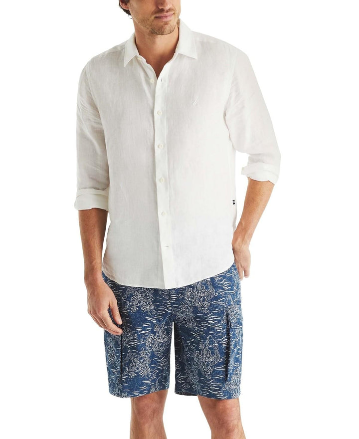 Translation missing: en.Nautica Men's Relaxed Fit Koi Print 9.5in Cargo Shorts - Lapis Blue-32