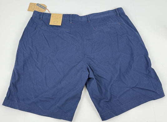 Translation missing: en.Weatherproof Vintage Men's 9" Stretch Ribbed Ottoman Flat Front Shorts Navy-40W