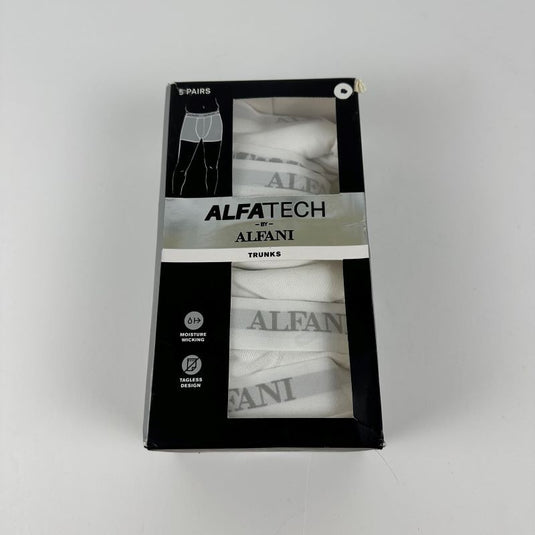 Translation missing: en.Alfani Men's Core Trunks Moisture Wicking, Tagless Design, White, 5Pk-Small