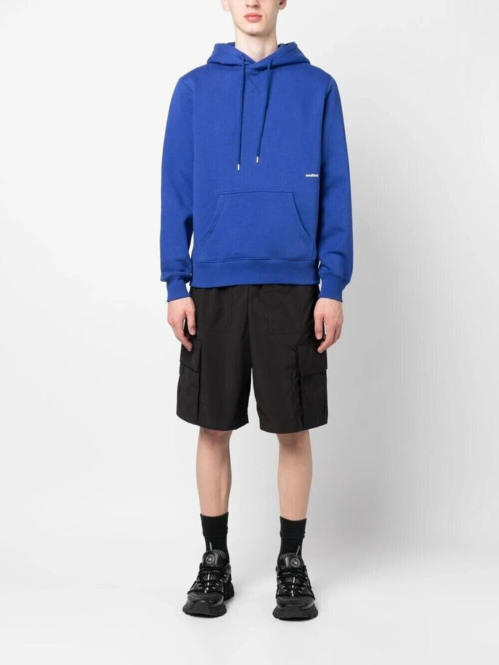 Translation missing: en.Soulland Men's Wallance Reg Fit Pullover Hoodie in Royal Blue-XL