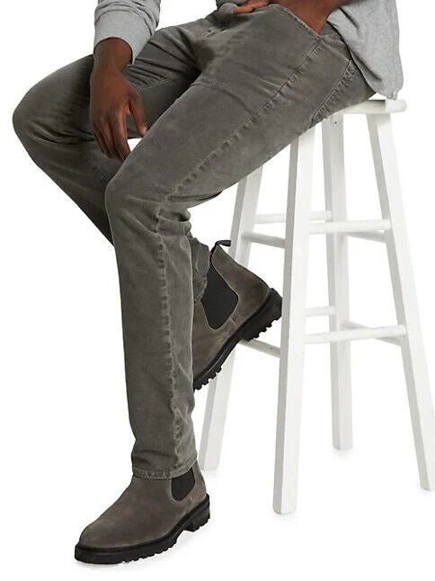 Translation missing: en.AG Tellis Men's Modern Slim Fit Corduroy Jeans in Dark Rock Grey-28/34
