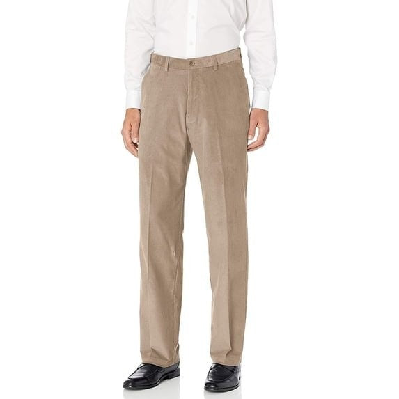 Translation missing: en.Haggar Men's Classic-Fit Stretch Corduroy Pants Cotton Blend - Khaki Color-34x29