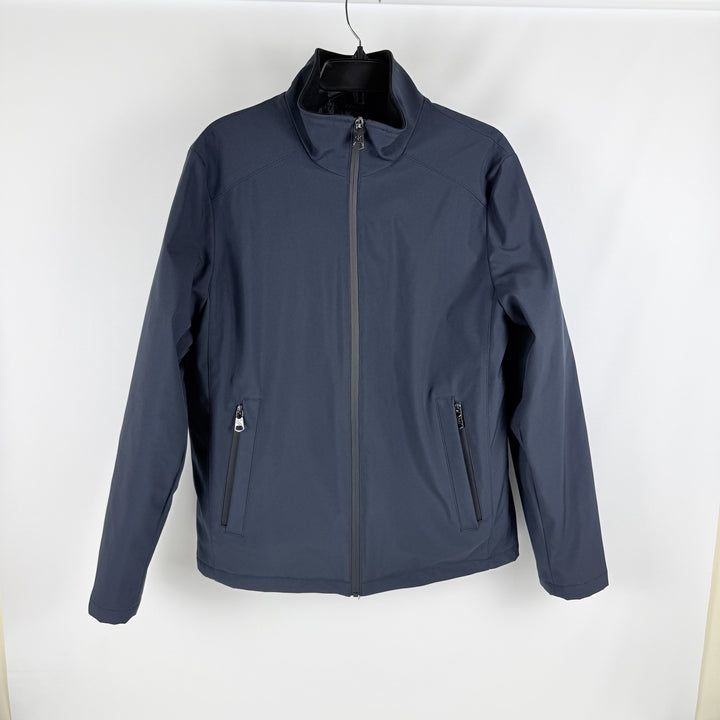 Translation missing: en.Calvin Klein Men's Full-Zip Stand-Collar Lightweight Hipster Jacket Indigo-Small