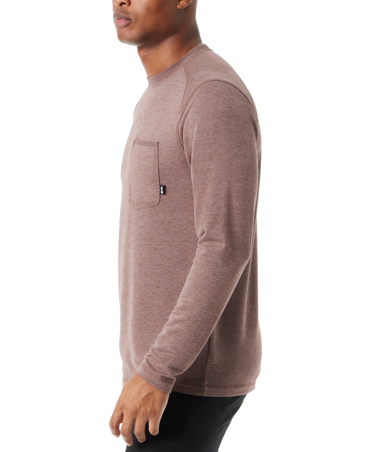 Translation missing: en.Bass Outdoor T-Shirt Men's Size 2XL Rum Raisin Red Long-Sleeve Ribbed Pocket