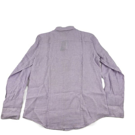 Translation missing: en.The Mens Store At Major Dept Store Regular Fit Gingham Linen Shirt Orchid-Medium