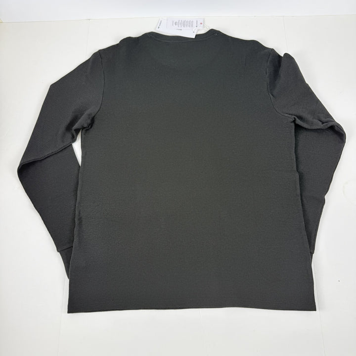 Translation missing: en.Lacoste Men's Large Croc Thermal Waffle Sleep Shirt Black-2XL