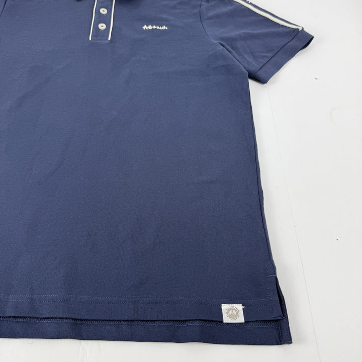 Translation missing: en.AGTAWH All Good Things French Terry Polo Mens Size Small Indigo Blue Cotton