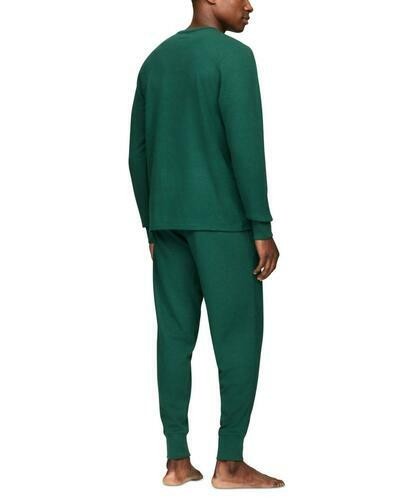 Translation missing: en.Tommy Hilfiger Pajama Shirt Spruce Size XL Men's Thermal Logo Long-Sleeve