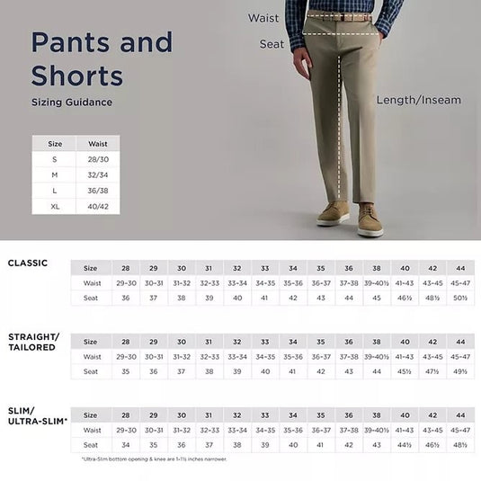 Translation missing: en.Haggar Men's Classic-Fit Stretch Corduroy Pants Cotton Blend - Khaki Color-34x29