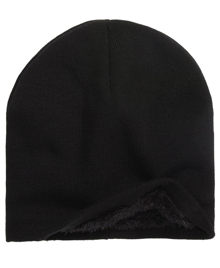 Translation missing: en.Alfani Men's Faux Shearling Lined Beanie Black One Size