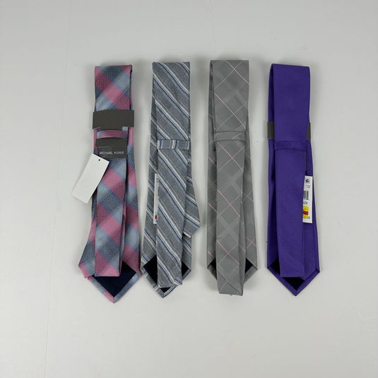 Translation missing: en.Michael Kors Men's Classic Lot of 4 Premium Polyester/Silk Ties Assorted-OS