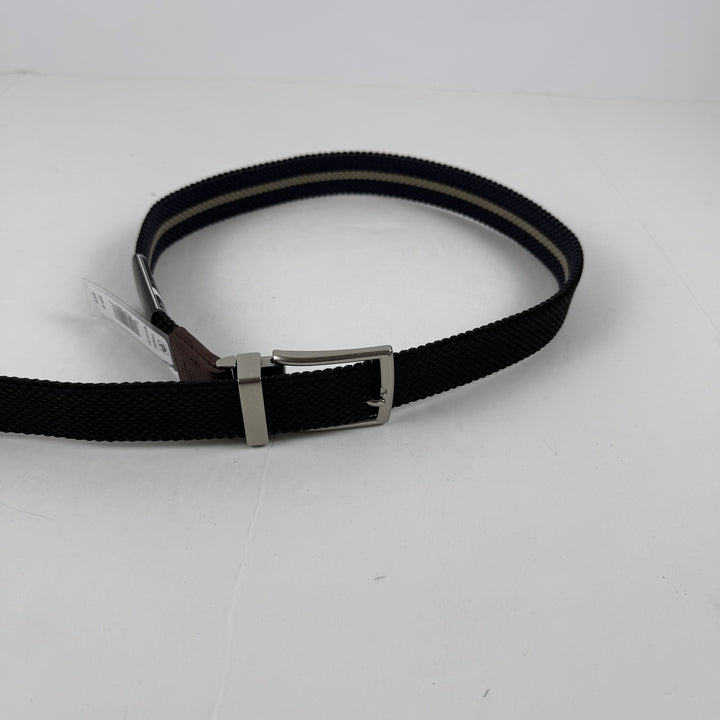 Translation missing: en.Perry Ellis Portfolio Men's Woven Webbed  Reversible Belt Black Blue-Size 32