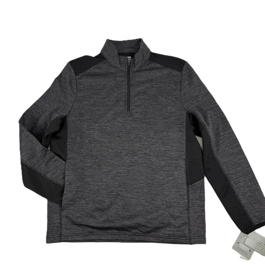 Translation missing: en.PGA Tour Golf Sweater Caviar Hthr Size Small Two-Tone Space-Dyed Quarter-Zip
