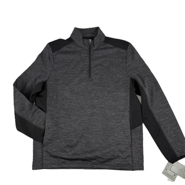 Translation missing: en.PGA Tour Golf Sweater Caviar Hthr Size Small Two-Tone Space-Dyed Quarter-Zip