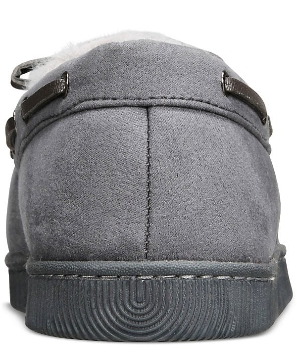 Translation missing: en.Club Room Men's Moccasin Slippers in Gray-Small 6-7