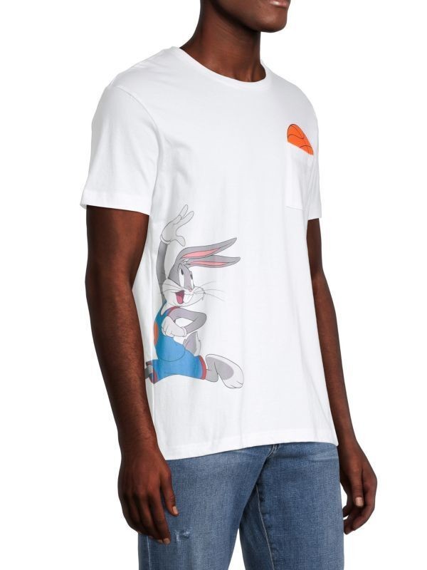 Translation missing: en.Eleven Paris Men's Space Jam A New Legacy T-Shirt in White-Size Large