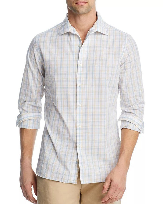 Translation missing: en.The Men's Store at Major Dept Store Casual Stretch Plaid Slim Shirt Multi-Medium