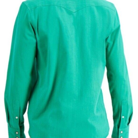 Translation missing: en.Sun + Stone Men's Jacob Regular-Fit Textured Western Shirt Scuba Green-Small