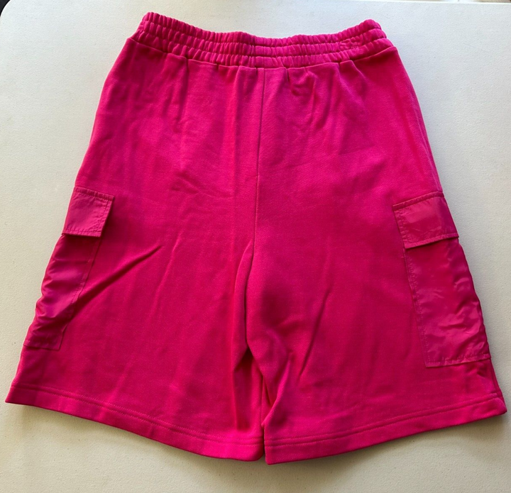 Translation missing: en.Royalty by Maluma Men's Relaxed-Fit Mixed-Media 9-1/2 Utility Shorts Fuchsia-Sm