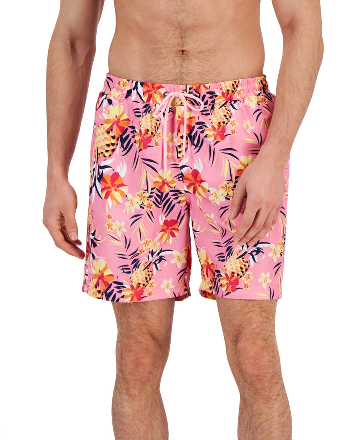 Translation missing: en.Club Room Men's Tropical 7" Swim Shorts Pink Rose-XL