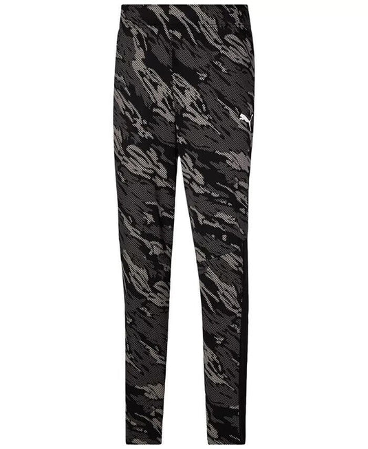 Translation missing: en.Puma Contrast Mens Mid Rise Straight Track Pant Black/Gray Camo-Size Small