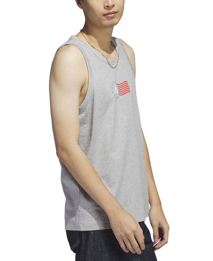 Translation missing: en.adidas Men's American Flag Tank Grey Heather-Small