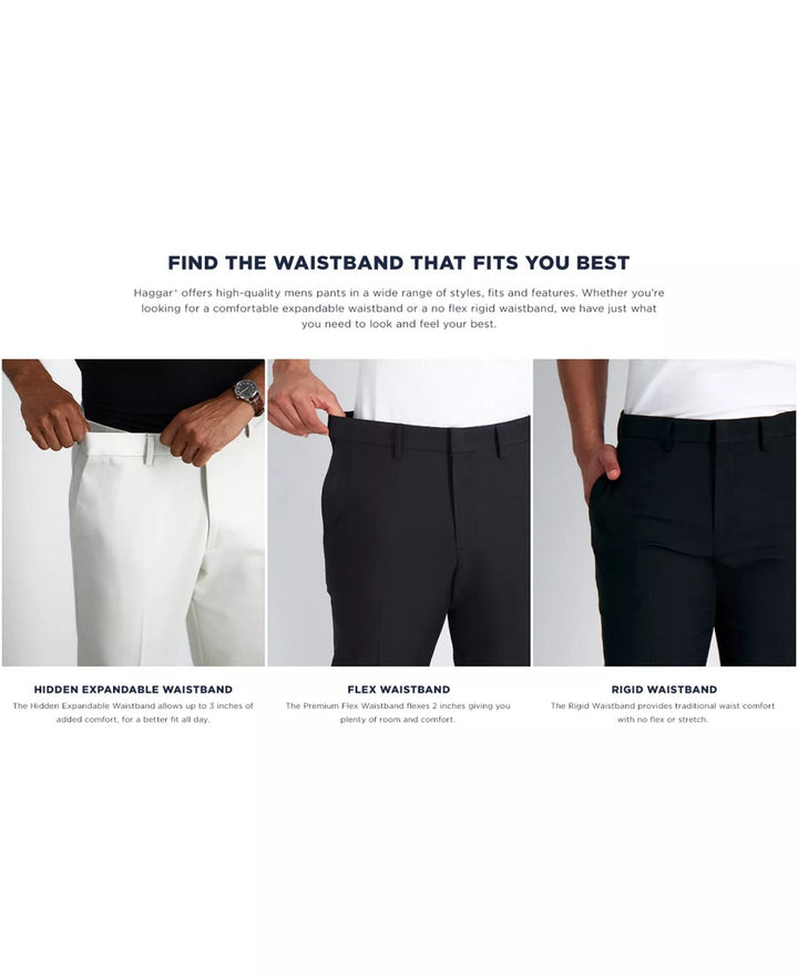 Translation missing: en.J.M. Haggar Men's 4-Way Stretch Classic Fit Premium Dress Pants Light Grey-38x34