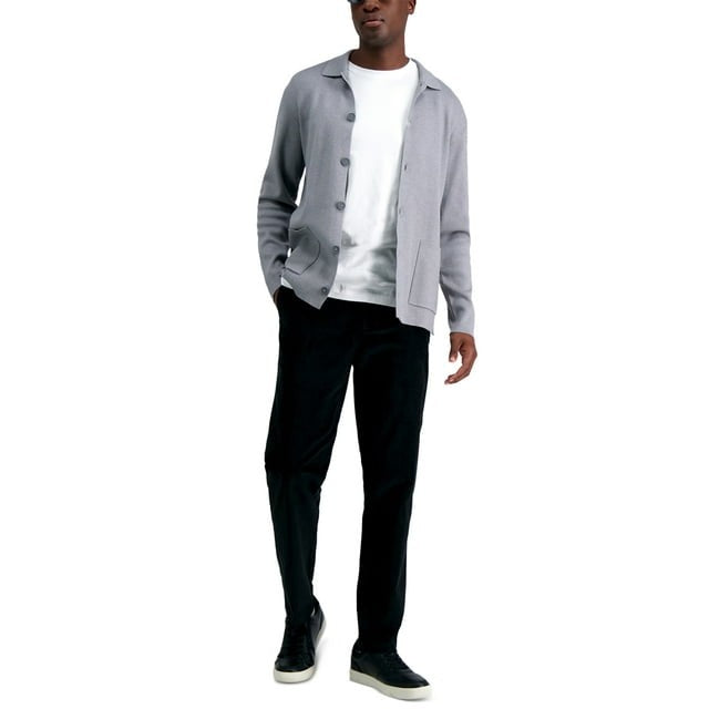 Translation missing: en.Kenneth Cole Reaction Men's Slim-Fit Stretch Corduroy Pants Black KC80123-32x29