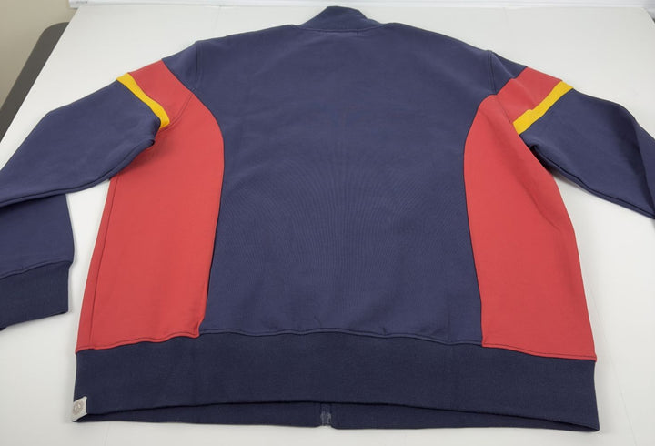 Translation missing: en.AGTAWH Flower Peace Neoprene Track Jacket Men's Small Navy Cotton Blend