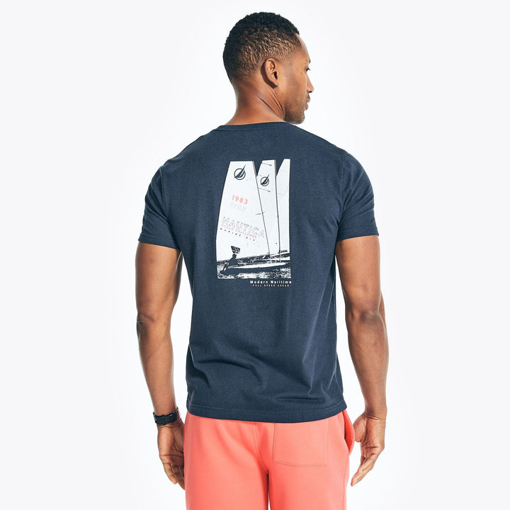 Translation missing: en.Nautica Men's Sustainably Crafted Ocean Challenge Graphic T-Shirt Navy-Small