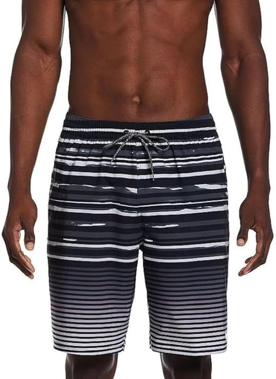 Translation missing: en.Nike Men's Stripe Breaker 9" Volley Shorts In Black-Size Small