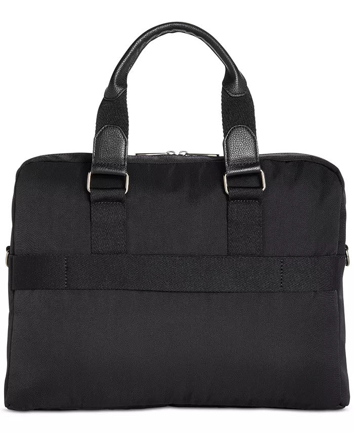 Translation missing: en.Alfani Mens Faux Trim Organizational Messenger Briefcase Black 16W x 12"H x 2"D