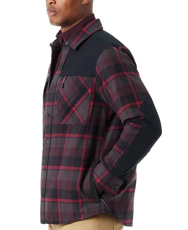 Translation missing: en.Bass Outdoor Shacket Men's Small Cabernet Utility Brushed Twill Shirt Jacket