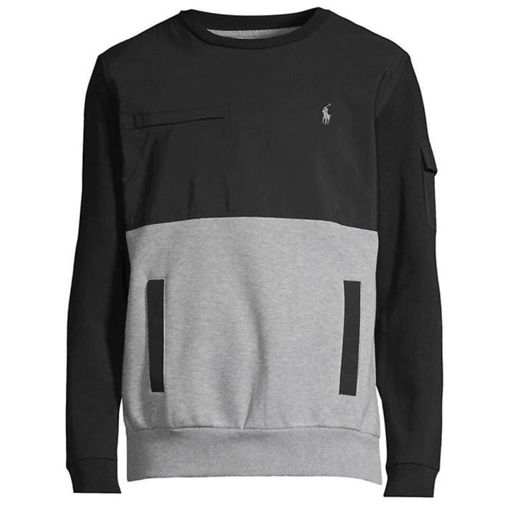 Translation missing: en.Polo Ralph Lauren Men's Water Repellent Hybrid Sweatshirt in Grey Heather-Small