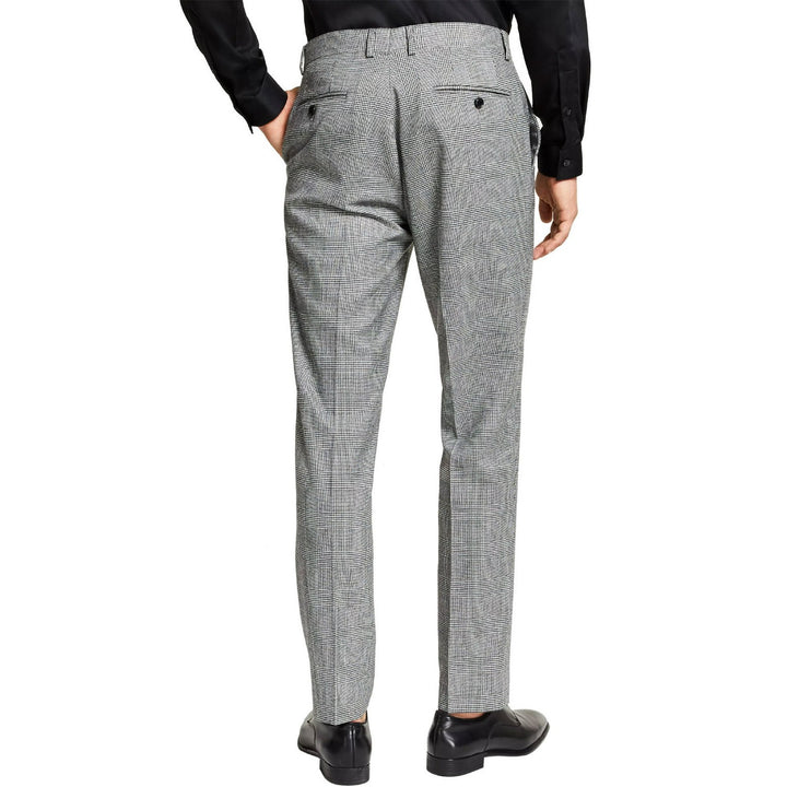 Translation missing: en.Bar III Men's Slim-Fit BI-Stretch UV Protect Black/White Plaid Suit Pants-32x32