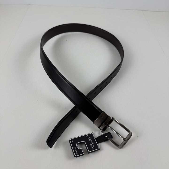 Translation missing: en.Perry Ellis Portfolio Men's V-Day Reversible Belt  Black Burgundy-L 36-38W