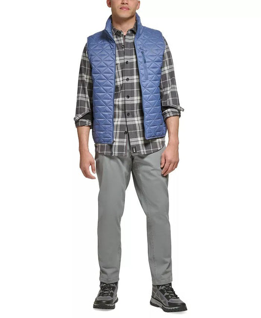 Translation missing: en.Bass Outdoor Men's Delta Diamond Quilted Packable Puffer Vest - Blue Indigo-2XL