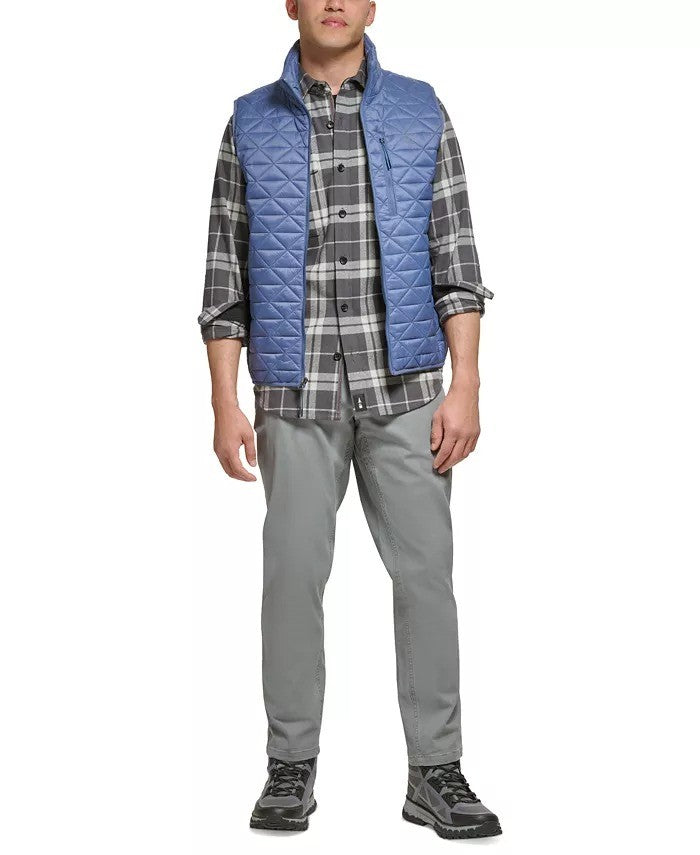 Translation missing: en.Bass Outdoor Men's Delta Diamond Quilted Packable Puffer Vest - Blue Indigo-2XL