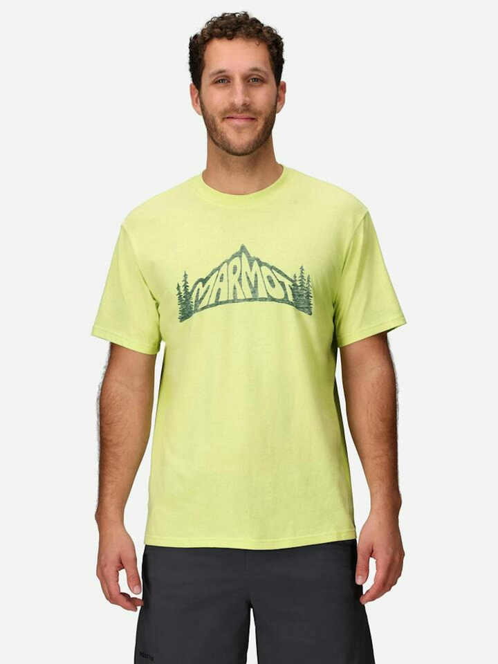 Translation missing: en.Marmot Men's Peaks and Trees Short Sleeve T-Shirt Matcha Green-2XL