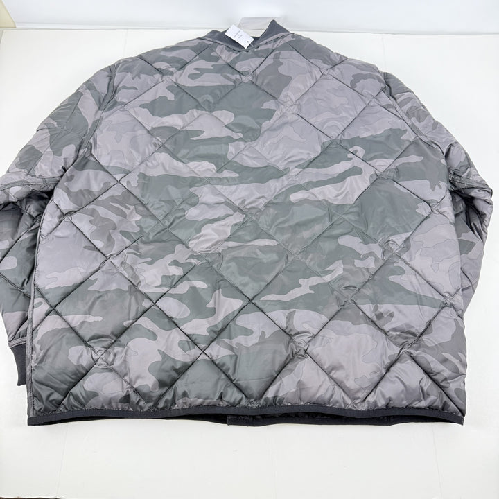 Translation missing: en.Calvin Klein Men's Quilted Jacket Size 2XL Black/Camo Reversible Windbreaker
