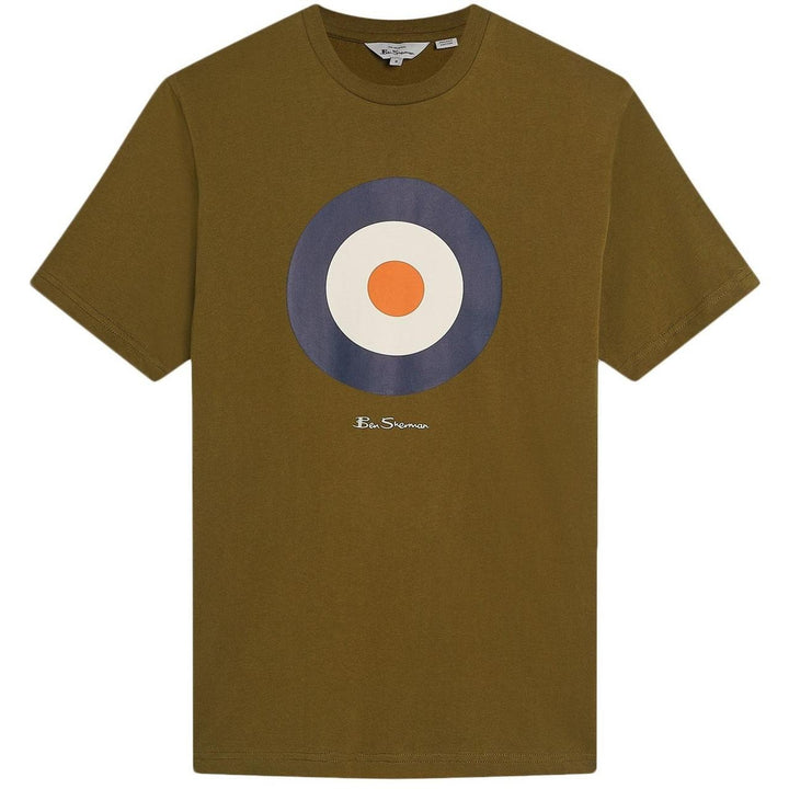 Translation missing: en.Ben Sherman Men's Signature Target Graphic T-shirt - Khaki Green-Small