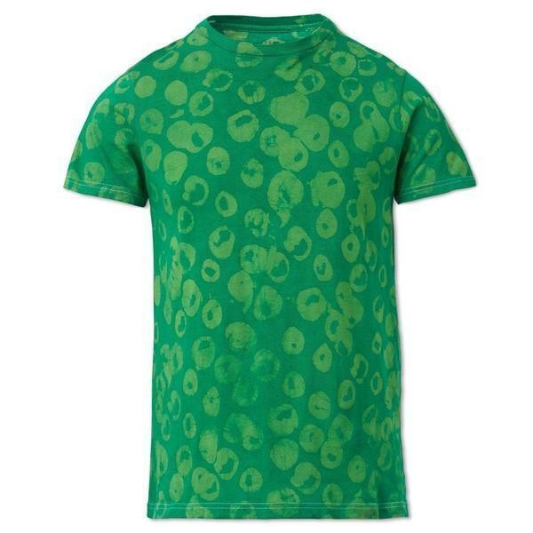 Translation missing: en.Studio 189 Men's Hand Batik All Cotton Bubble Dots Tee Shirt in Green-Medium