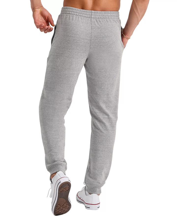 Translation missing: en.Hanes Men's Tri-Blend French Terry Jogger Pants Gray Concrete Heather Small
