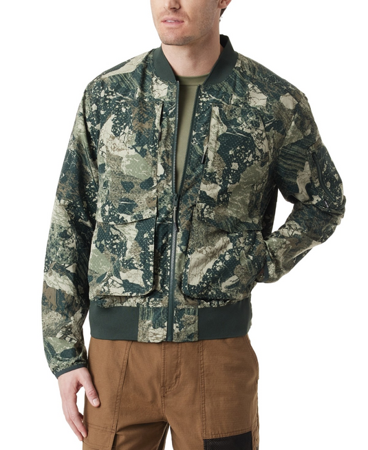 Translation missing: en.Bass Outdoor Men's Easy-Pack Travel Camo Bomber Jacket Scarab Rack Camo-Large