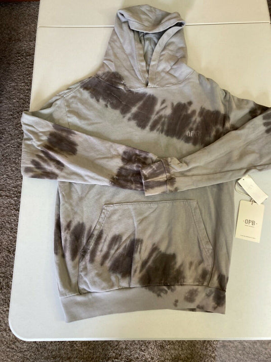 Translation missing: en.Original Paperbacks Men's Los Feliz Diagonal Stripe Hoodie in Grey Gunmetal-Lrg