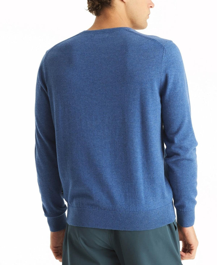 Translation missing: en.Nautica Men's Navtech Performance Reg-Fit Soft V-Neck Sweater Blue Heather-XL